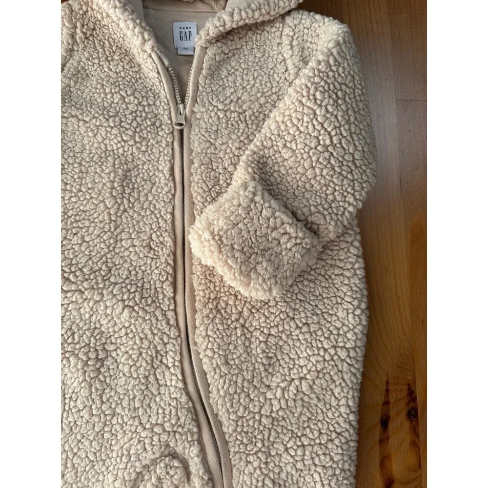 Baby GAP Teddy Sherpa One-Piece Coverall Size 6-12 Months